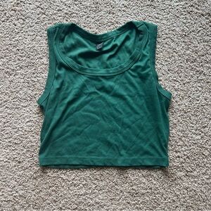 Green tank top